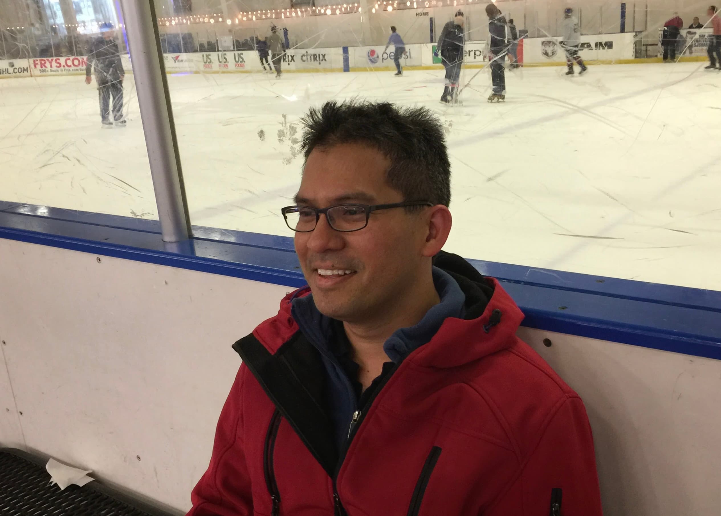 Aris at the rink